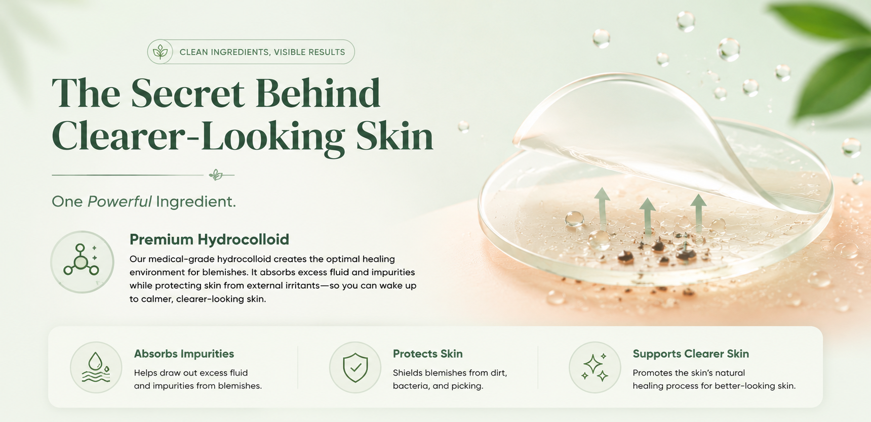 The Secret Behind Clearer-Looking Skin — Premium Hydrocolloid ingredients